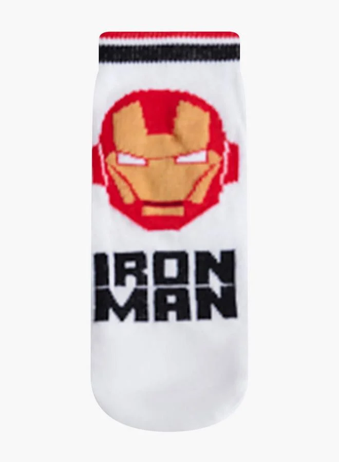 MARVEL Pack Of 5 Boys Socks Ankle Length Avengers Print